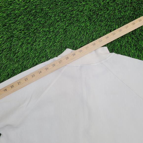 NIKE Swoosh Track Jacket Womens XL 23x23 Cropped Boxy - Picture 5 of 16